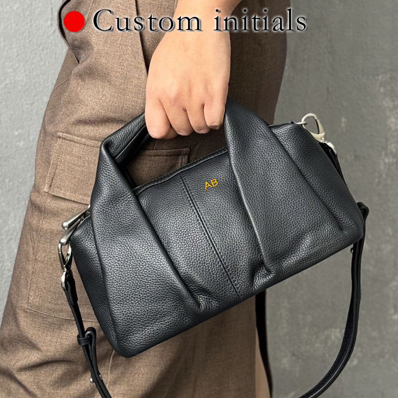 Luxury Bags In Japan - Torebki damskie ze skóry z inicjałami,