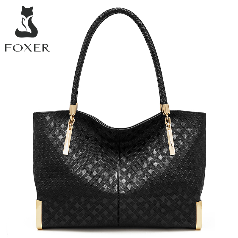 Luxury Bags Best - FOXER Damska torebka z prawdziwej skóry,