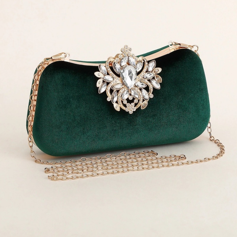Ciemnozielona aksamitna kopert – Luxury Bags Gold recenzja i cena