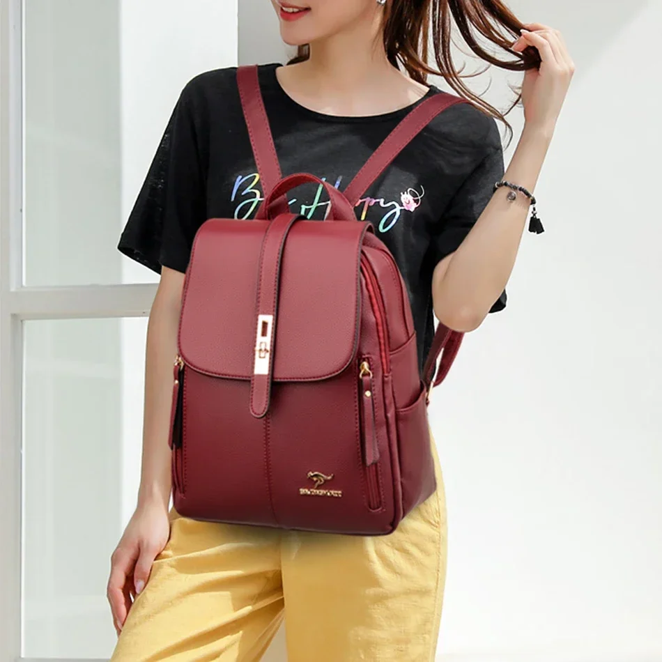 Damski skórzany plecak o dużej – Luxury High Quality Bags recenzja i cena