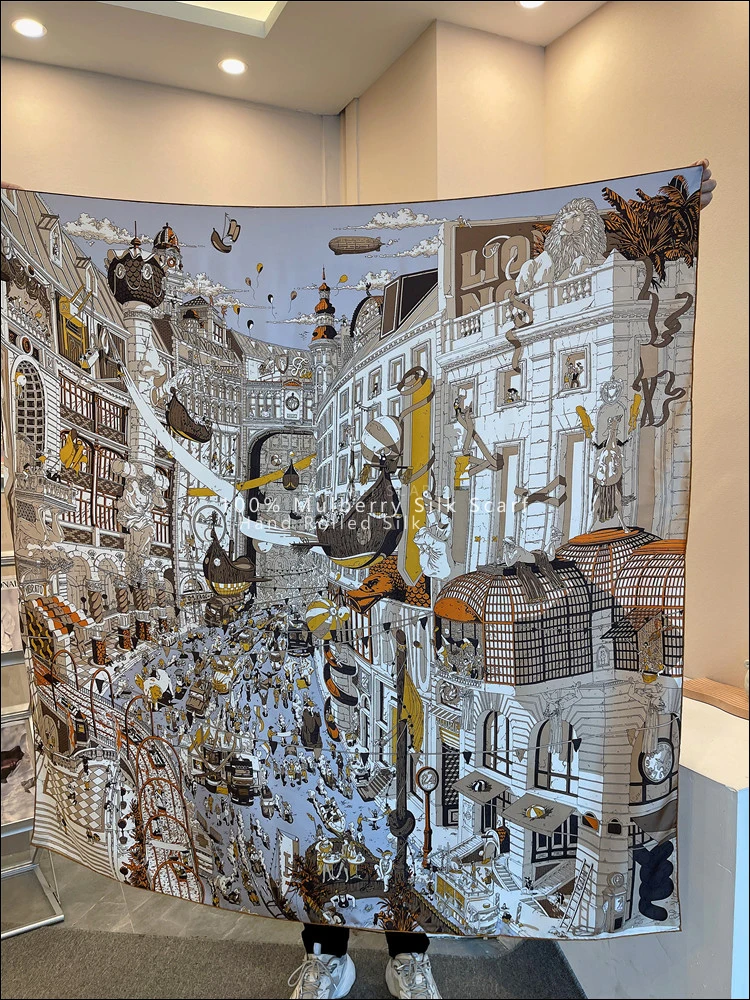 Jedwabny szal damski Paris Str – Luxury Bags Paris recenzja i cena