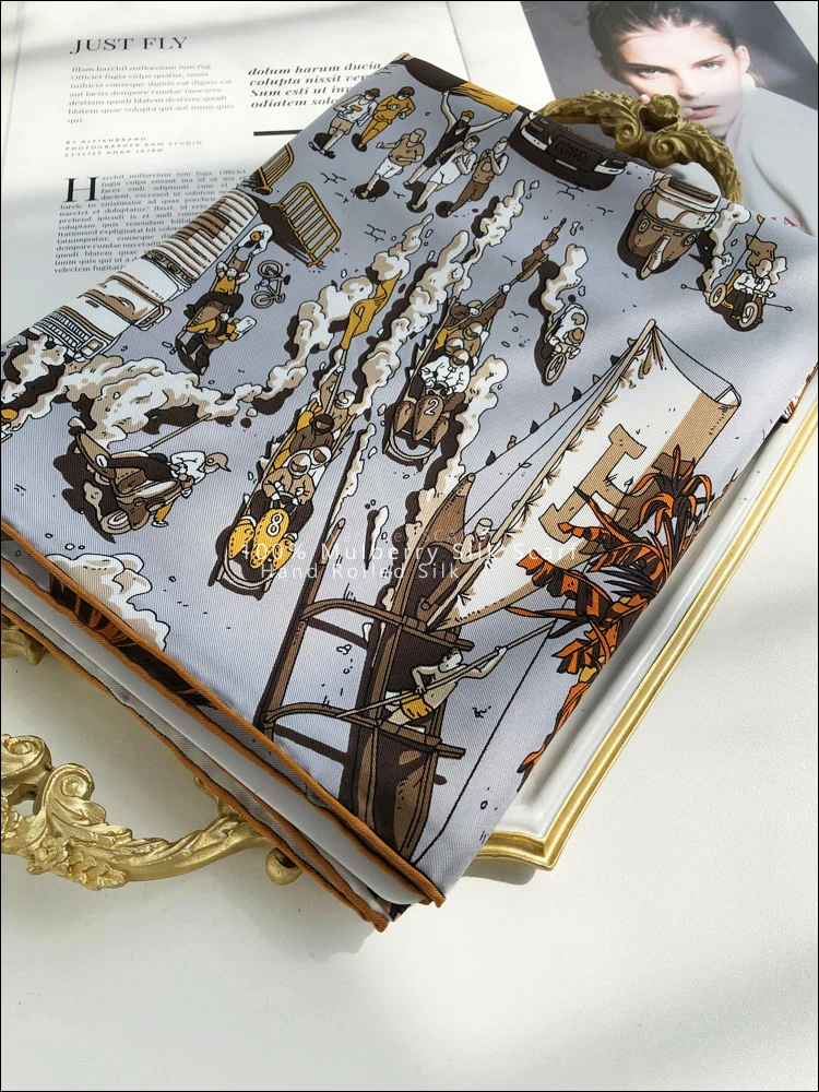 Jedwabny szal damski Paris Str – Luxury Bags Paris recenzja i cena