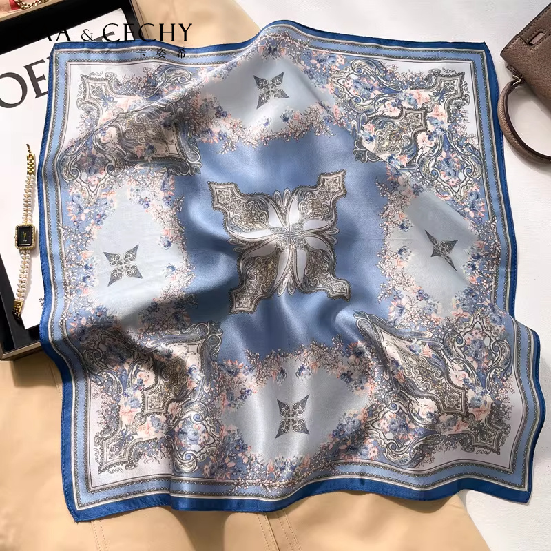 Barokowa kwiatowa apaszka kwad – Luxury Bags Supplier recenzja i cena